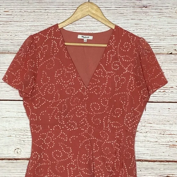 Madewell Posy Ruffle Dress in Twisted Vines Sz 2 - Picture 9 of 15
